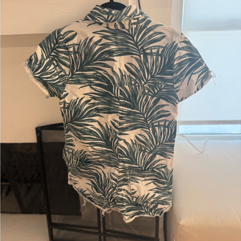 Show Me Your Mumu Denim Romper - Tropical Print - Picture 2 of 5